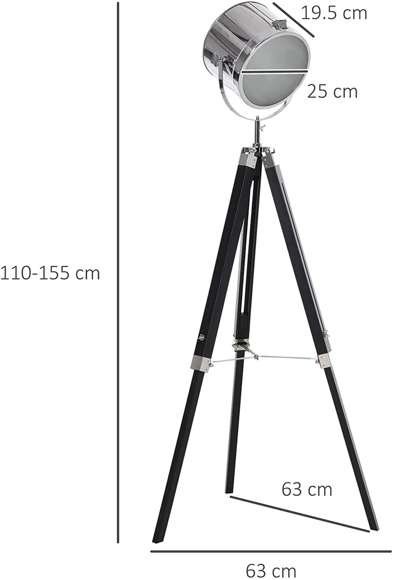 Argent 110Cm Tripod Floor Lamp