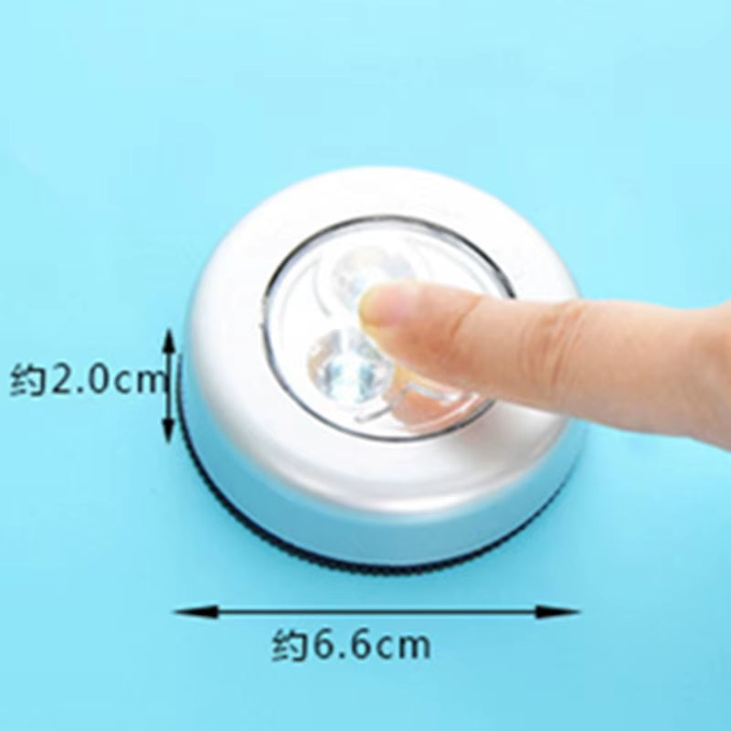 Stylish 3/4 LED Mini Touch Night Light - Wireless Cabinet & Outdoor Lamp for Kitchen & Wardrobe