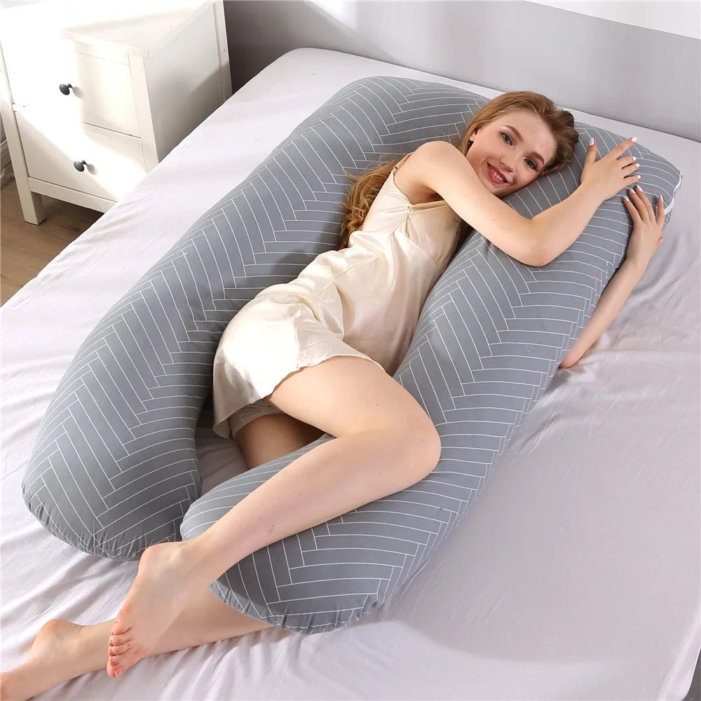 Pregnancy Pillow 130*70Cm Sleeping, Back & Waist support Pillow for Pregnant Women 