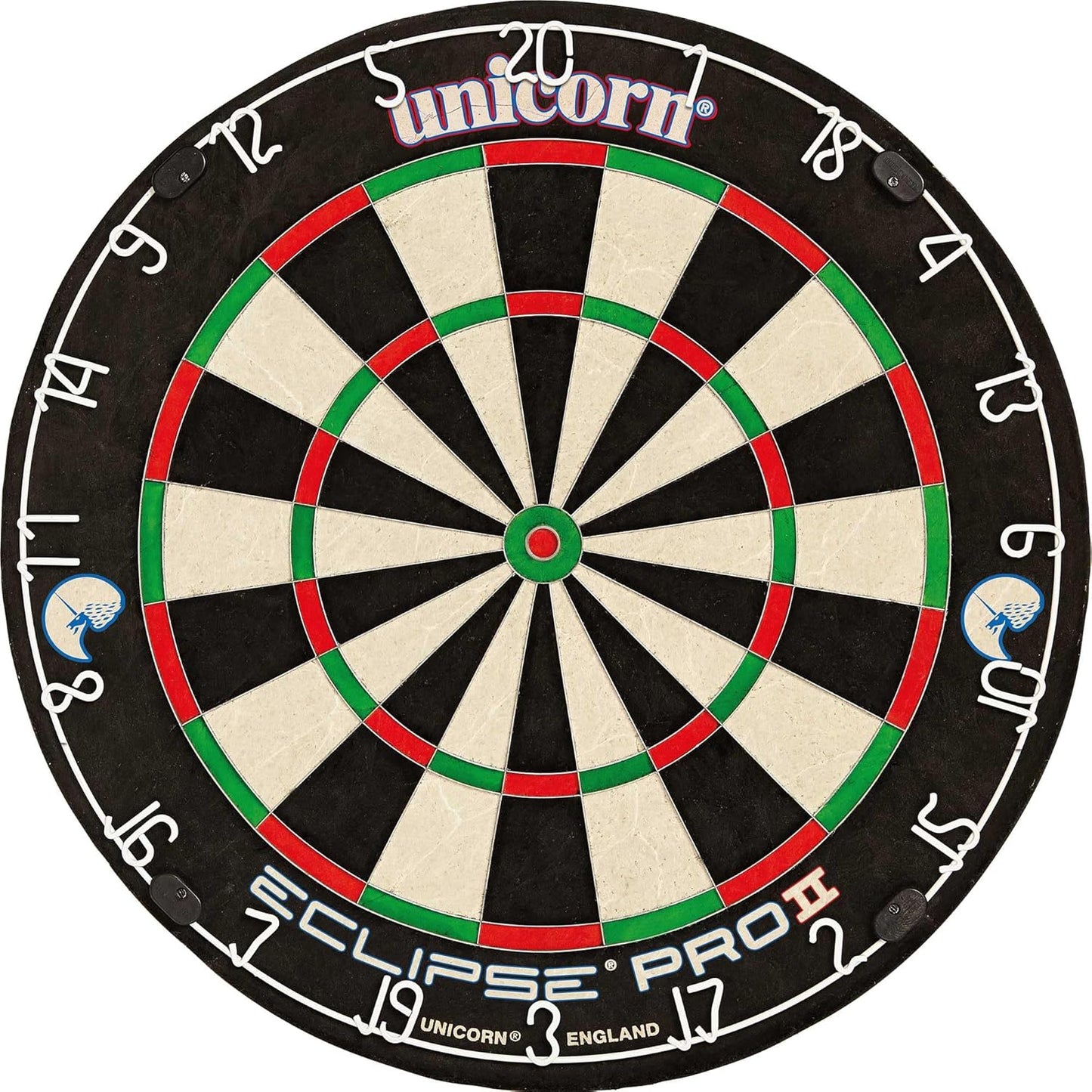 Eclipse Pro/Dartboard with Flat Profile Number Ring | Championship Quality Sisal Bristle | Staple-Free Design