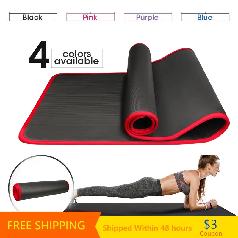 10MM Extra Thick  NRB Non-Slip Exercise Mat 