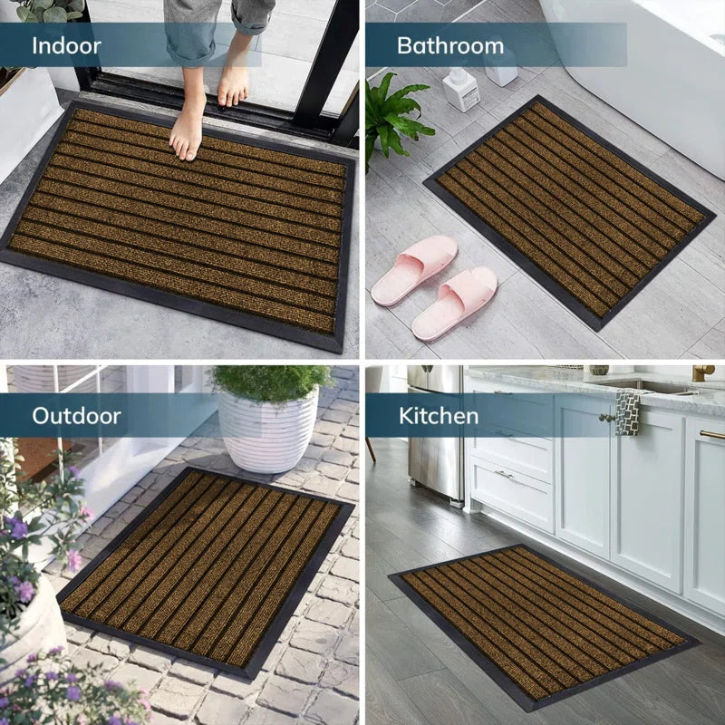Hullfish Non-Slip Indoor Outdoor Door Mat