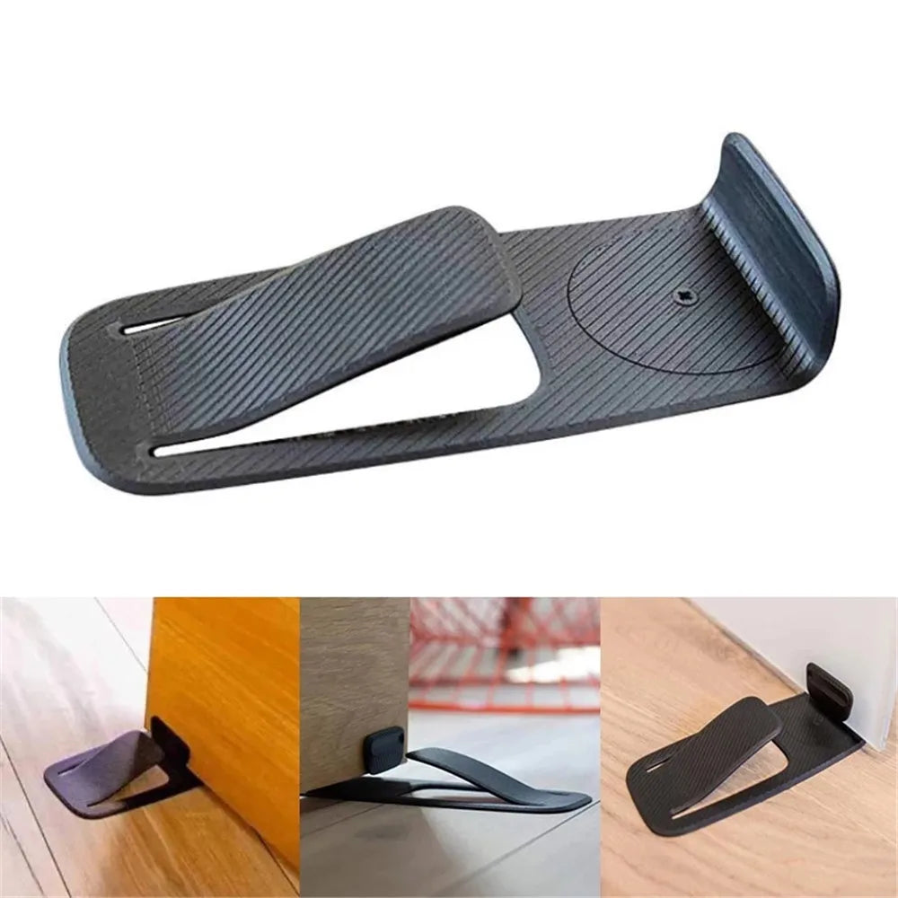 Multi-Functional Door Stopper Safety Protector - Innovative Wedge-Shaped Holder for Secure Floor Door Stopping