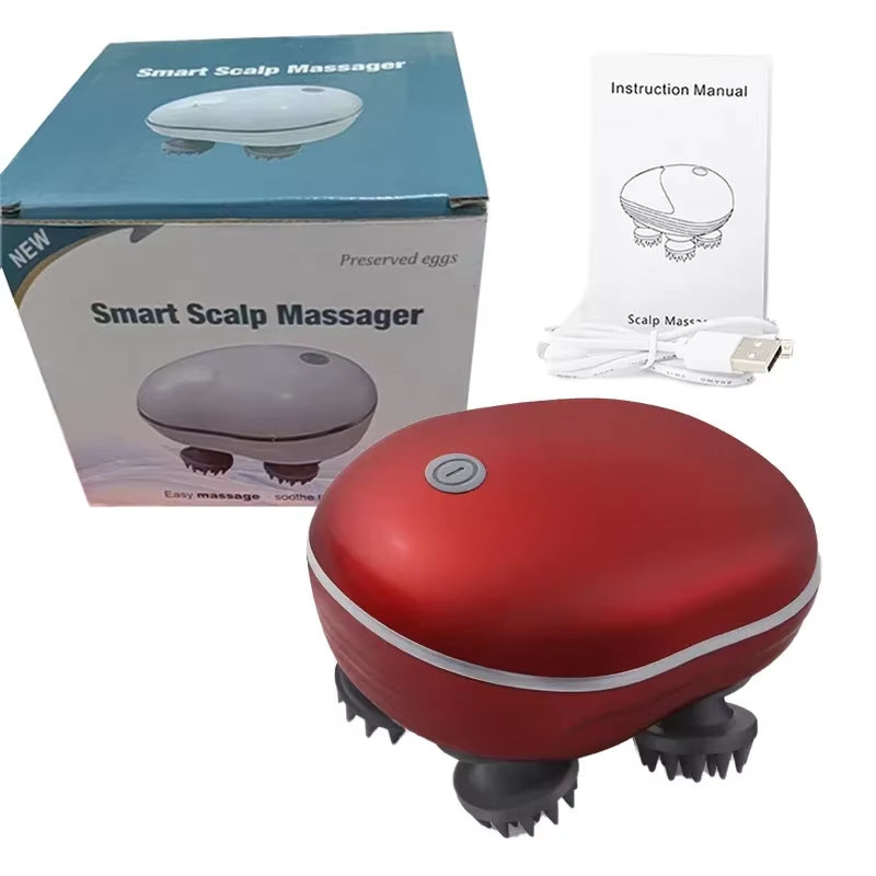 Revitalize Your Relaxation: Electric Scalp Massager with Red Light Therapy for Stress Relief and Muscle Tension Relief
