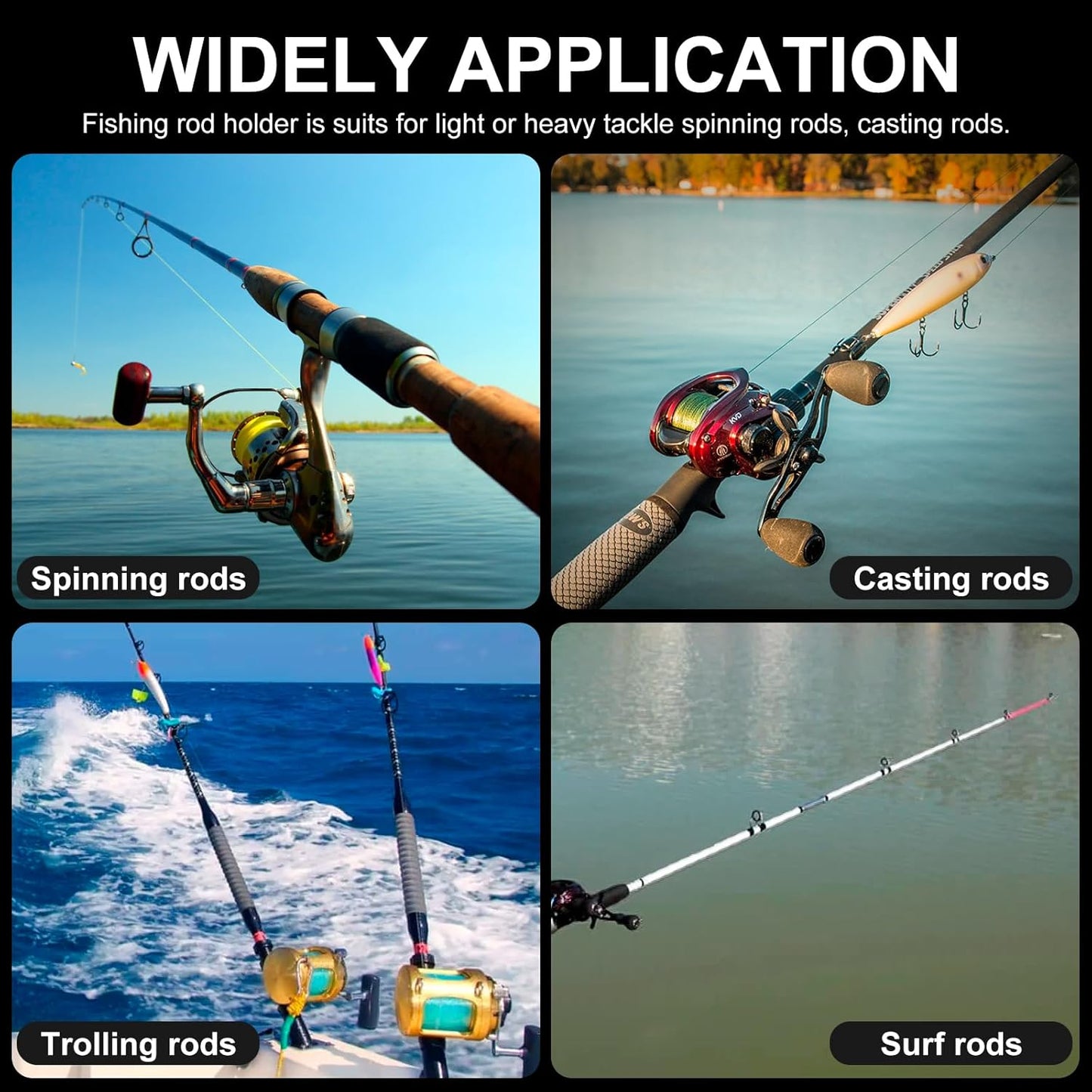 Adjustable Bicycle Fishing Rod Holder - Versatile Carrier for Fishing Poles