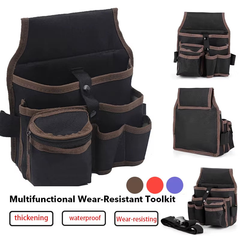Ultimate Multifunctional Tool Bag - Durable Nylon Fabric Tool Belt & Screwdriver Holder 