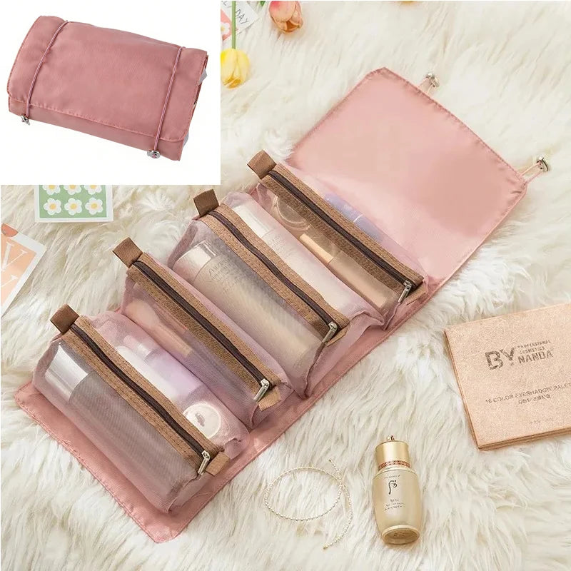 Versatile 4-in-1 Dustproof Storage Bag for Home and Travel - Perfect for Makeup, Toiletries, and More!