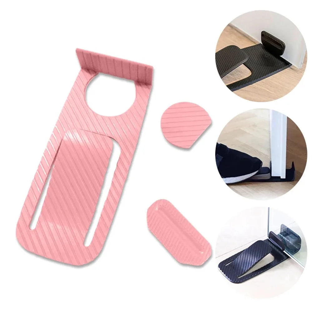 Multi-Functional Door Stopper Safety Protector - Innovative Wedge-Shaped Holder for Secure Floor Door Stopping