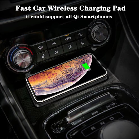 Ultimate Car Wireless Charger Pad - Non-Slip Silicone Fast Induction Charging for iPhone 15/14/13/12, Samsung S24/S23, Xiaomi