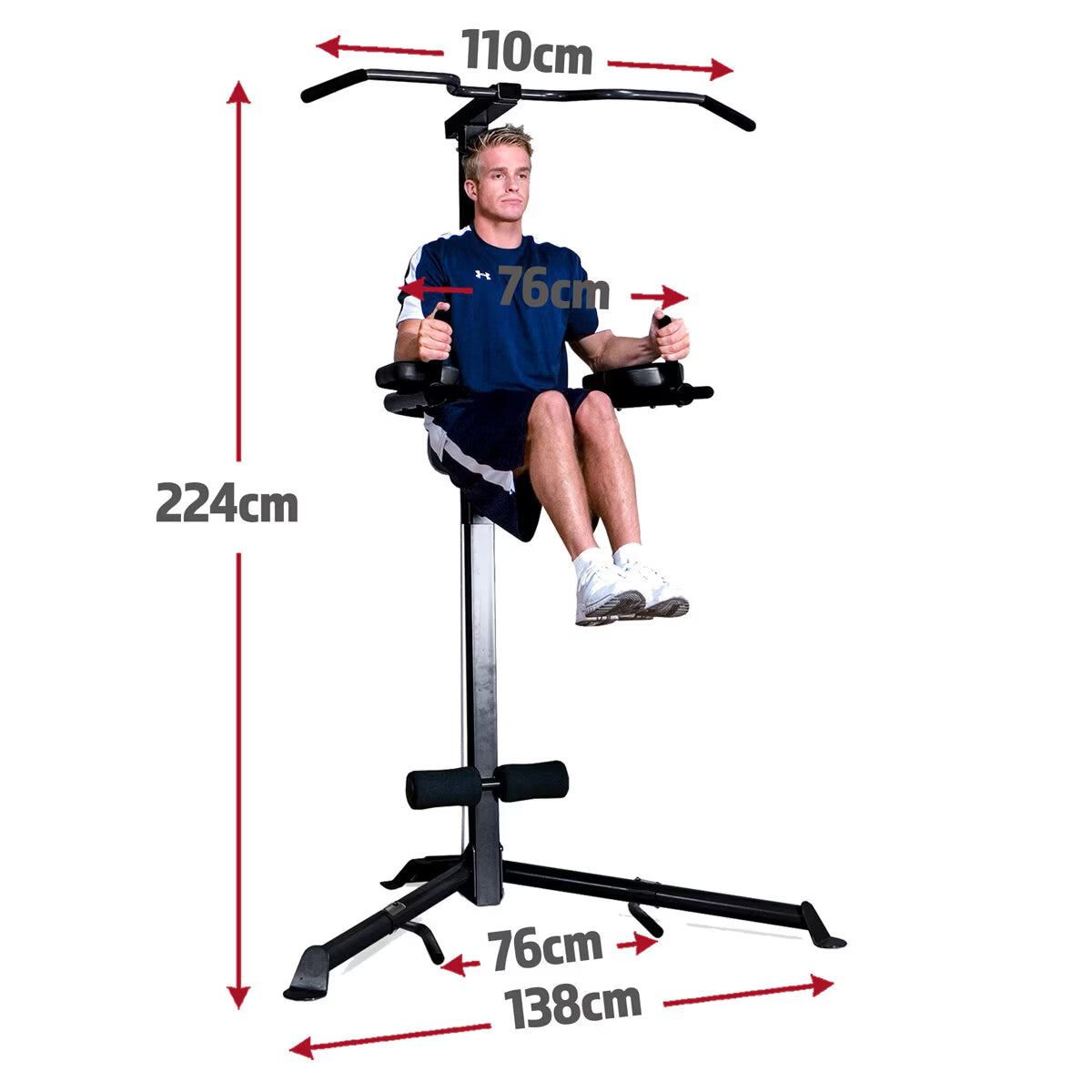 Deluxe Corner Pull up Power Tower