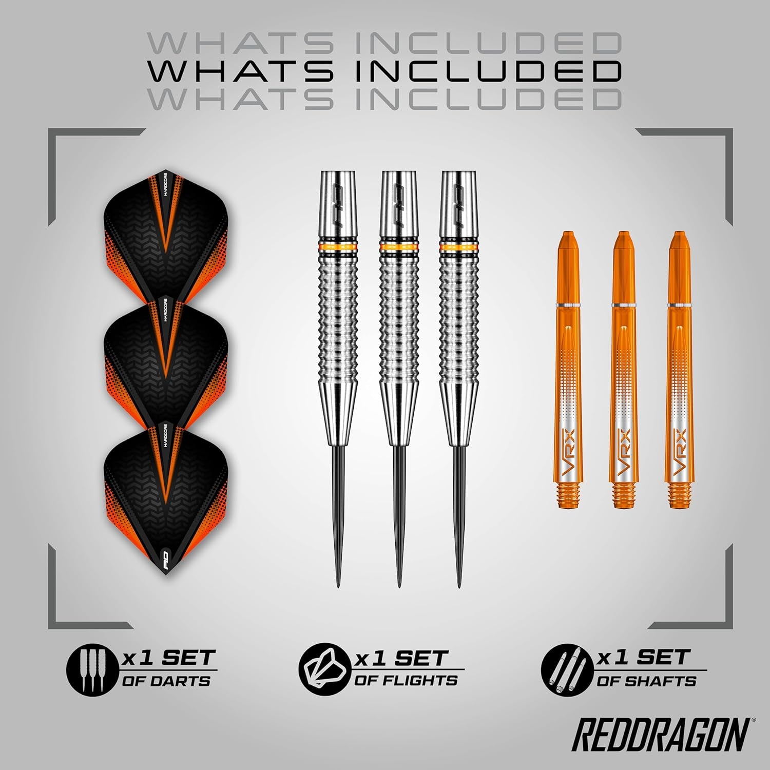 Amberjack Professional Tungsten Darts Set - 90% Tungsten with Flights and Stems