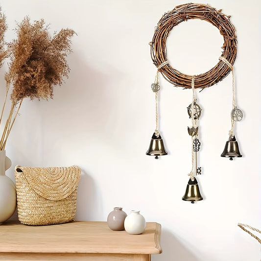 Charming Vintage Bell Pendant for Home Décor - Perfect Door Knob Accessory