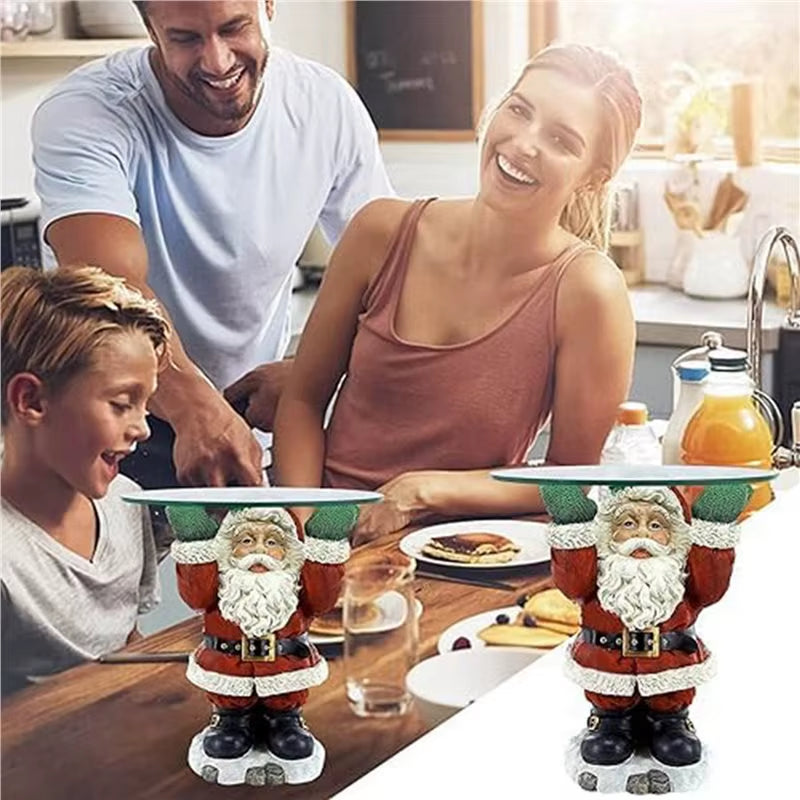 2X Christmas Santa Claus Snack Tray Rack - Fun Christmas Party Decorations