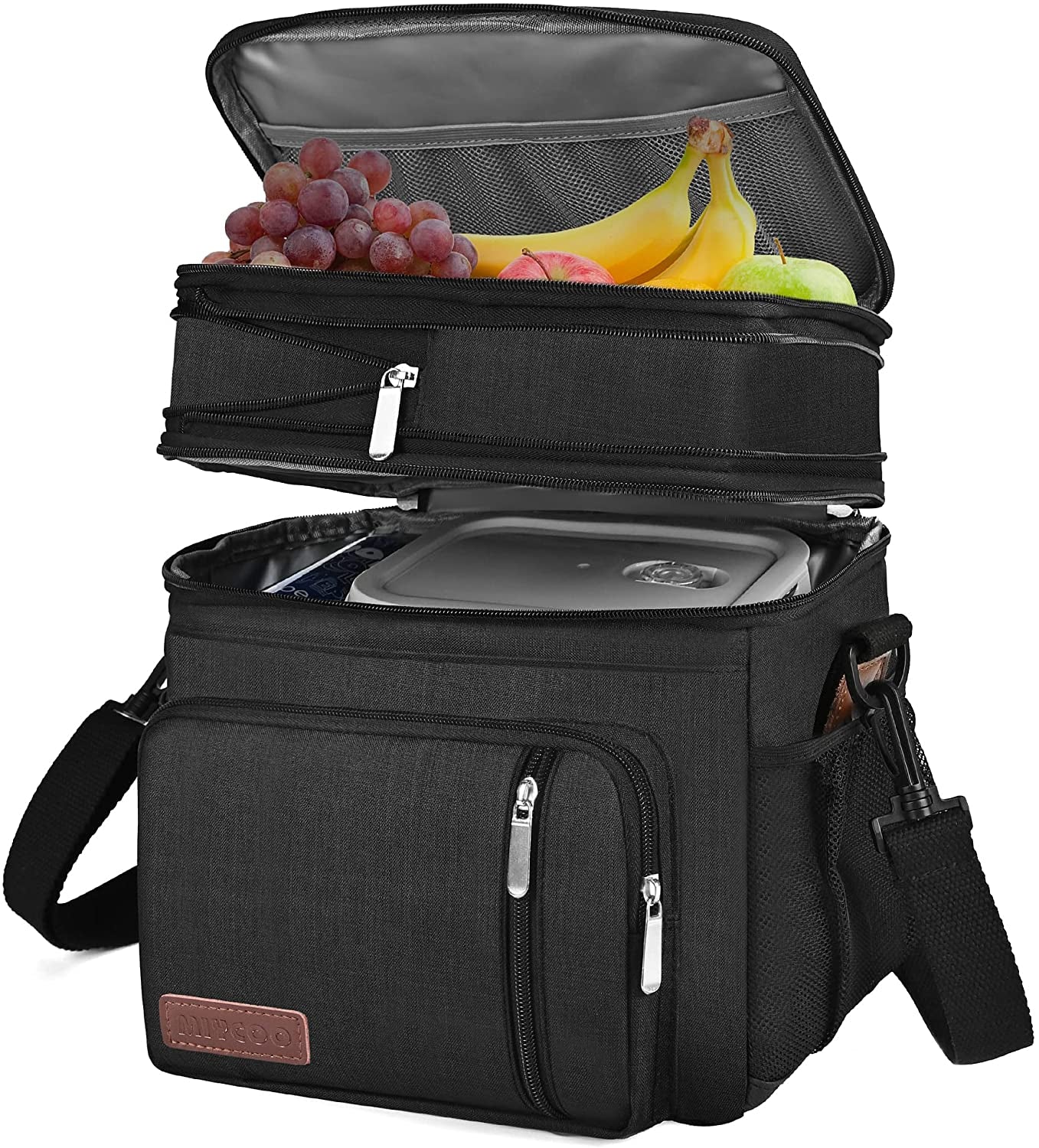 Insulated Lunch Bags - Leakproof Cooler with Adjustable Shoulder Belt