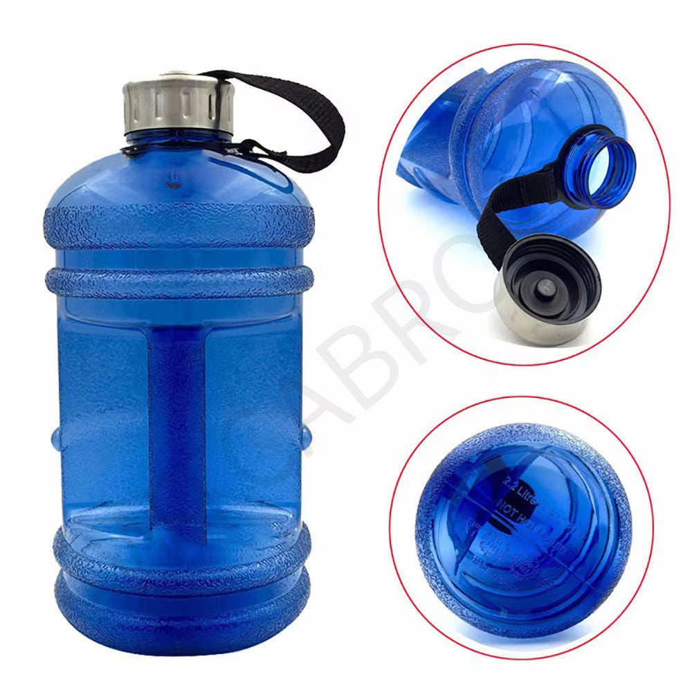 2.2L / 1.0L Large Capacity Outdoor Sports Water Bottles - Perfect for Gym, Camping, and Running