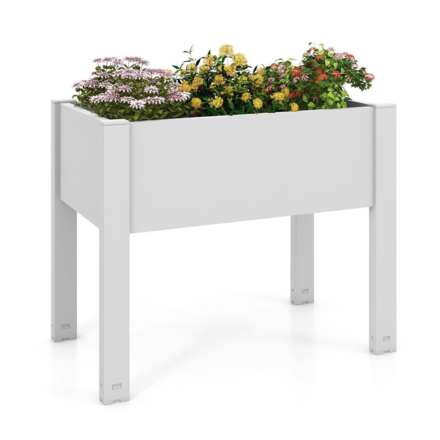 53L Elevated Garden Bed with Water Level Indicator and Drainage Feature