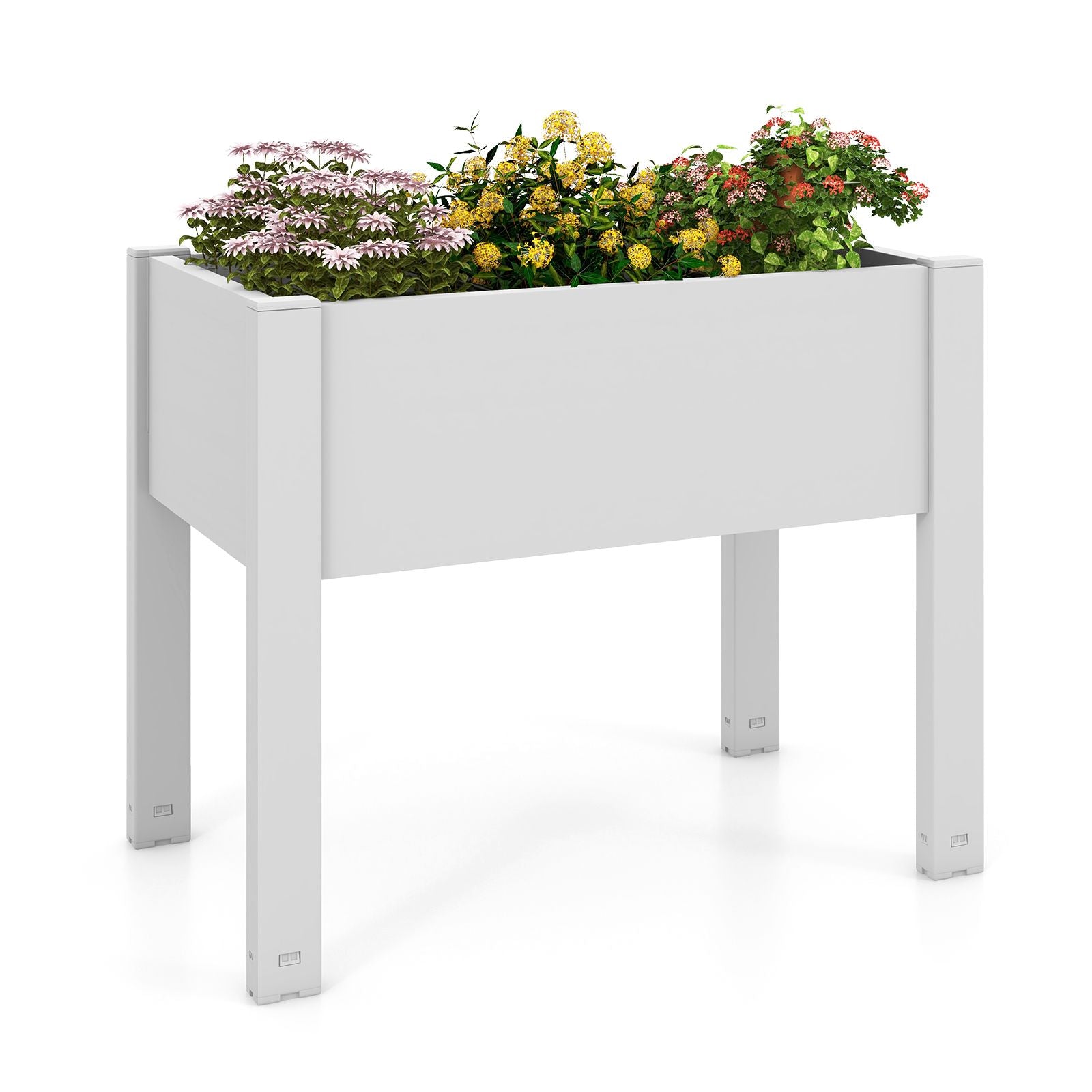 53L Elevated Garden Bed with Water Level Indicator and Drainage Feature