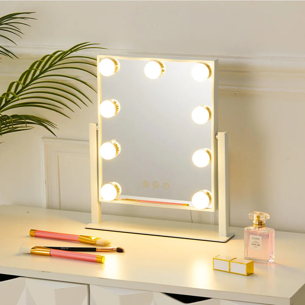 Hollywood style Vanity Mirror with Dimmable LED Bulbs