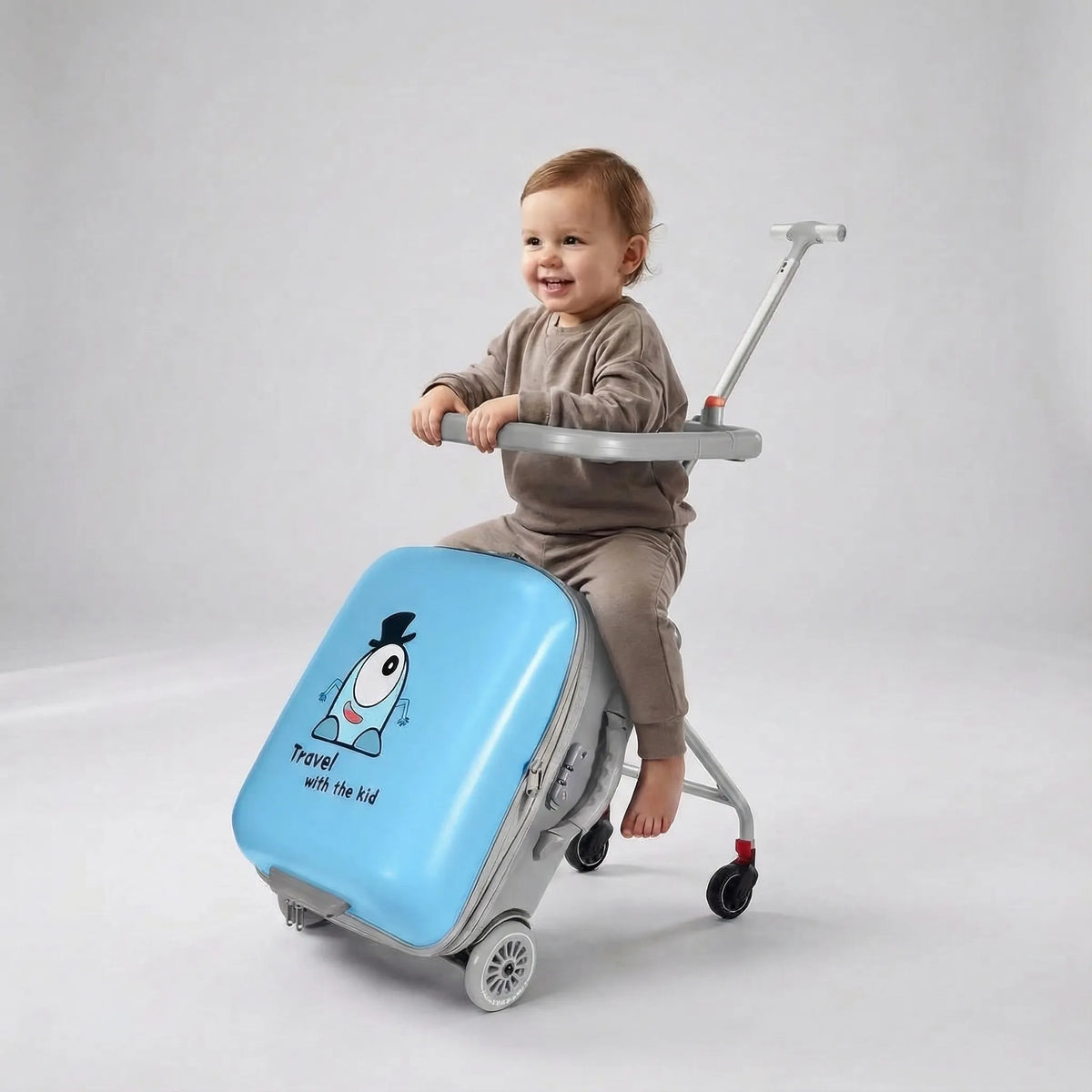 Rideable Child Luggage with Seat - Trollikot