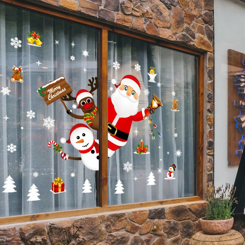 Festive Christmas Window Stickers - Merry Christmas Decor the Perfect Xmas and Holiday Gifts!