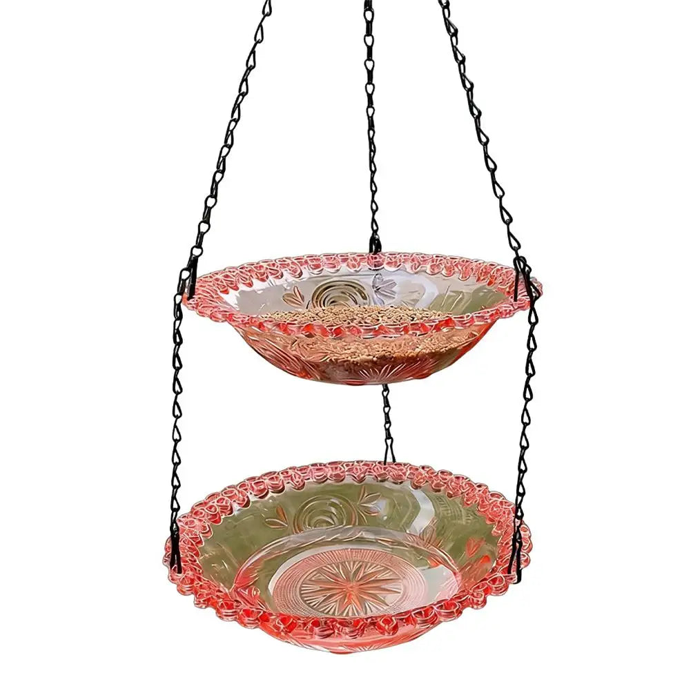 Hanging Bird Feeder Birdbath for Outdoor Garden Yard Farm Supplies Hummingbird Bird Bath Feeder Supplies Backyard Decor Birdbath