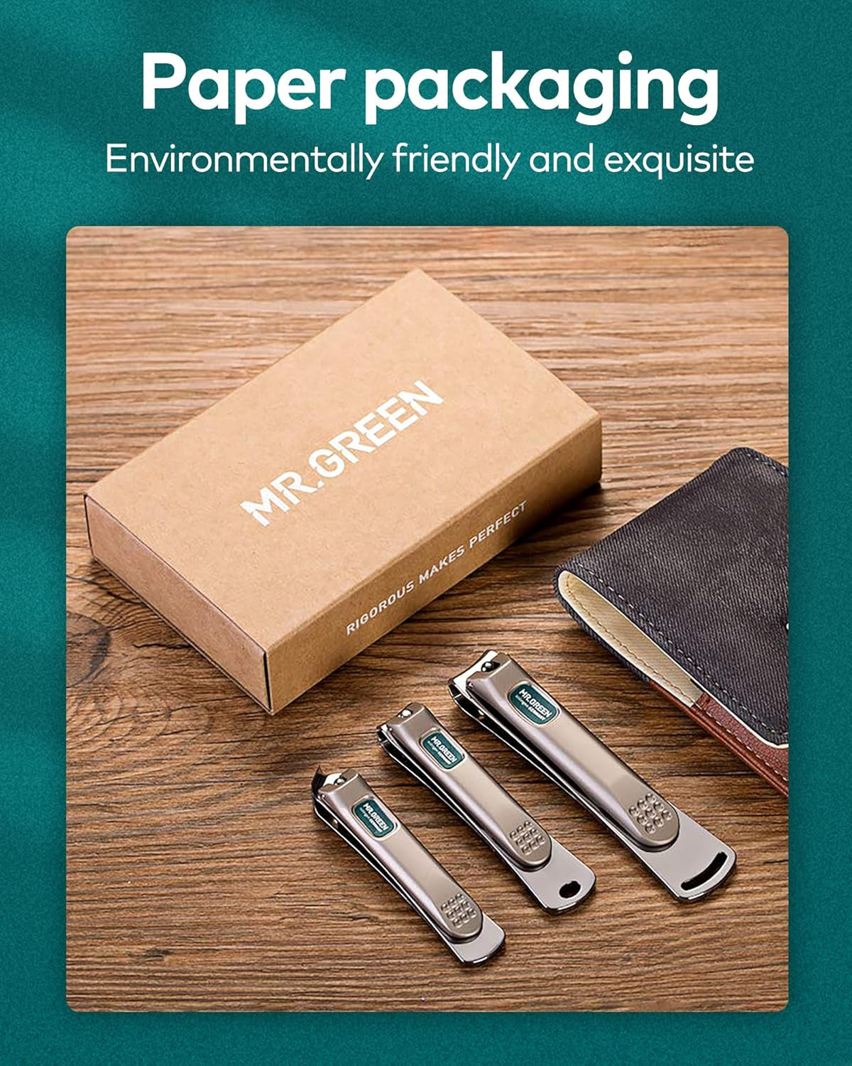 Premium Stainless Steel Nail Clippers Set - 3-Piece Manicure and Pedicure Kit for Men and Women
