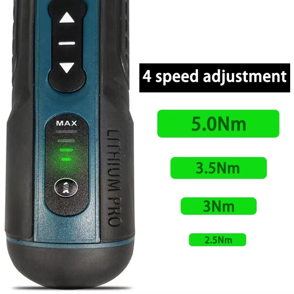 Rechargeable Cordless Electric Screwdriver with 1300mAh Lithium Battery - 3.6V Mini Drill Power Tool Set