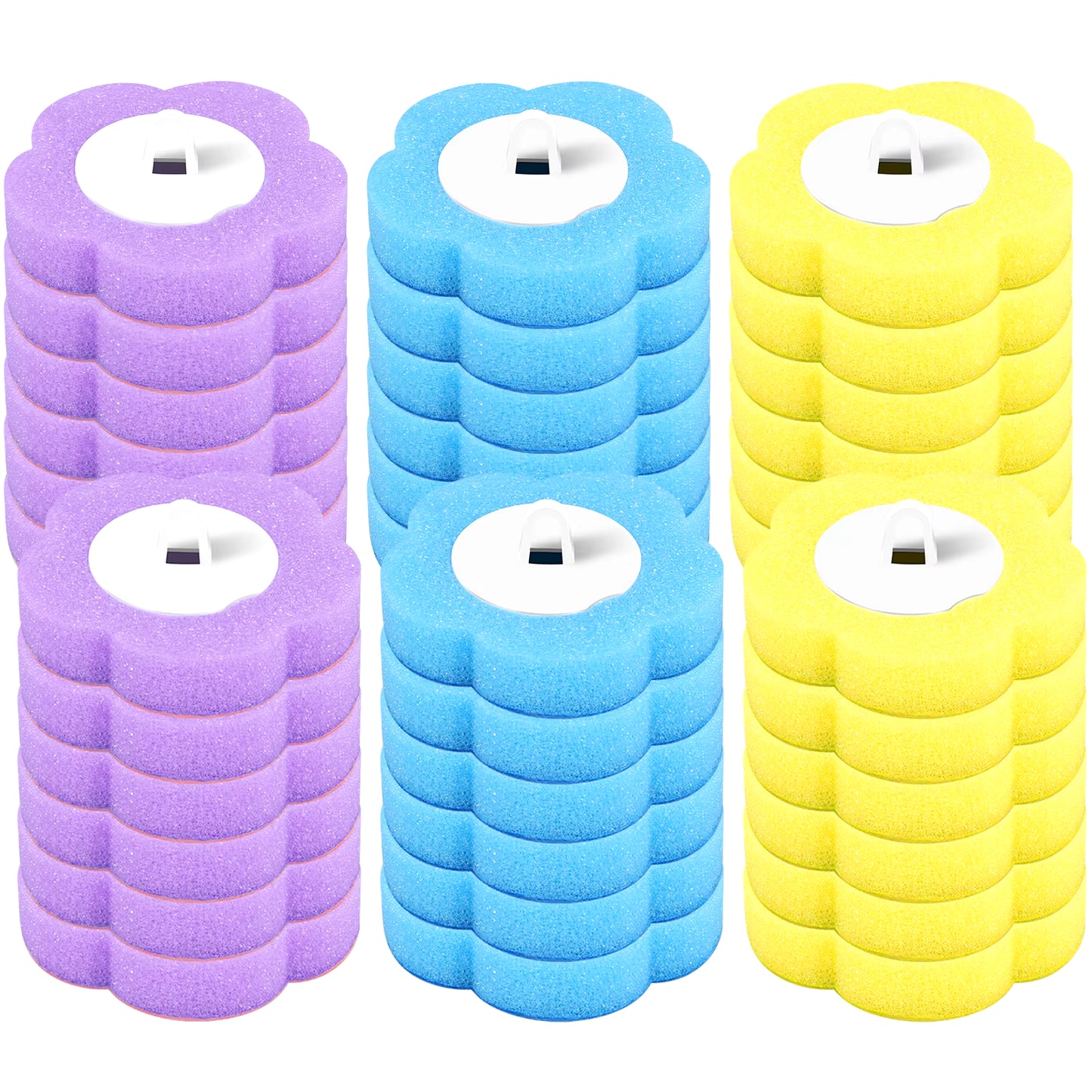 Ultimate 24/36Pcs Disposable Toilet Brush Set - Long Handle, Wall-Mounted Cleaning Kit with Replaceable Heads for Effortless Bathroom Care