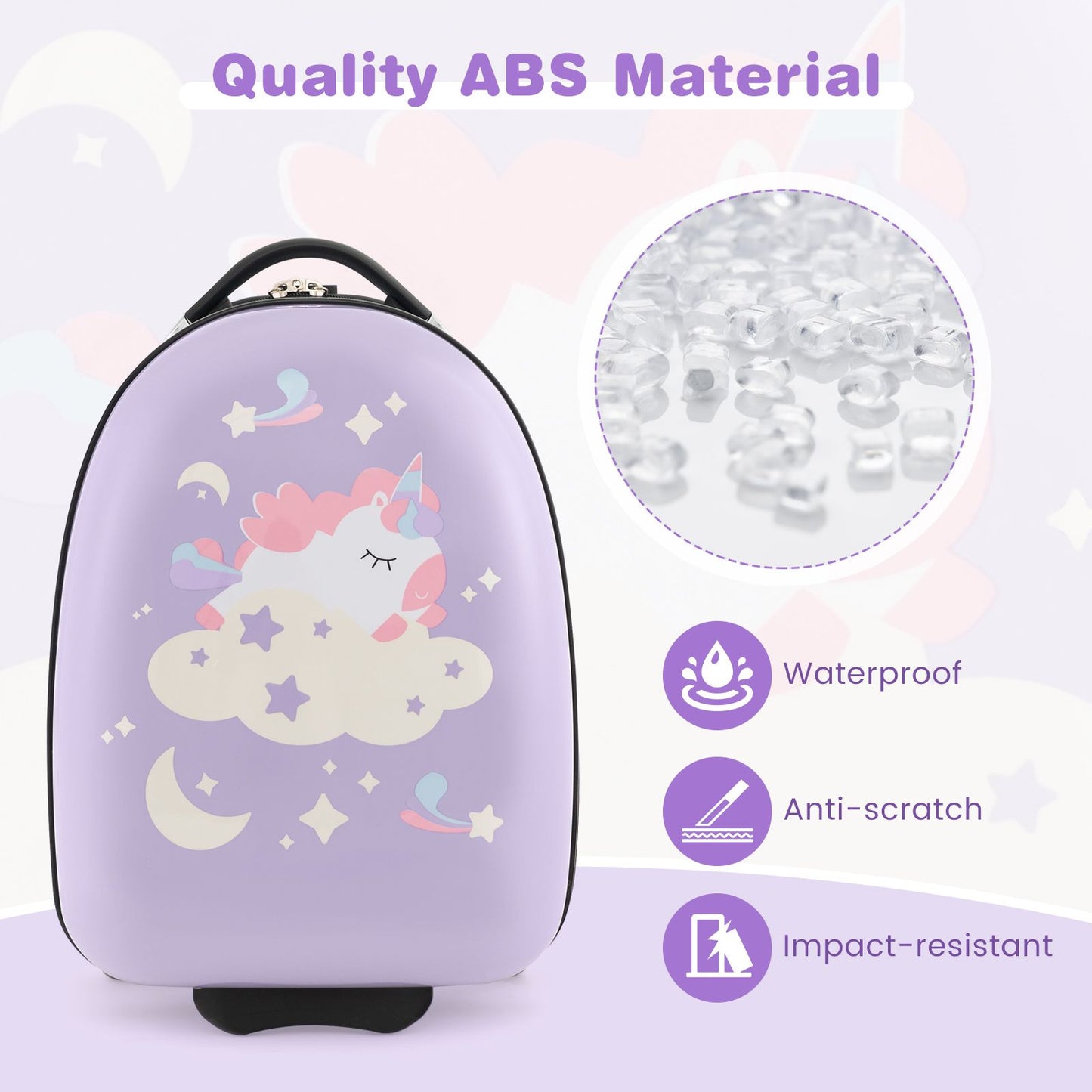 16 Inches Kids Carry-On Luggage with Wheels