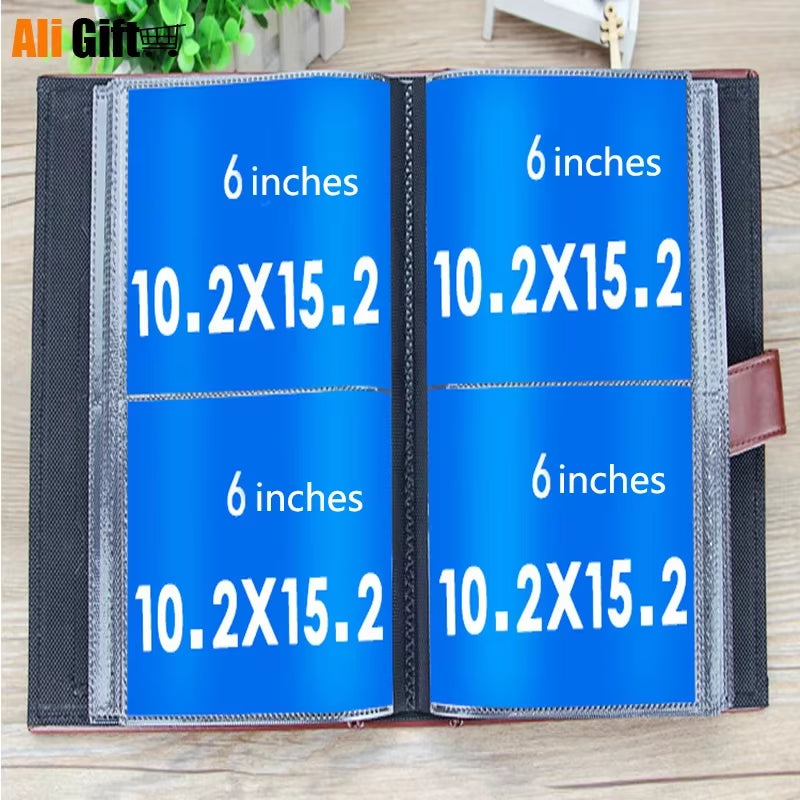 Leather Albums for Travel Photo Album Gift Gallery - 6 In for up to 200 Photos