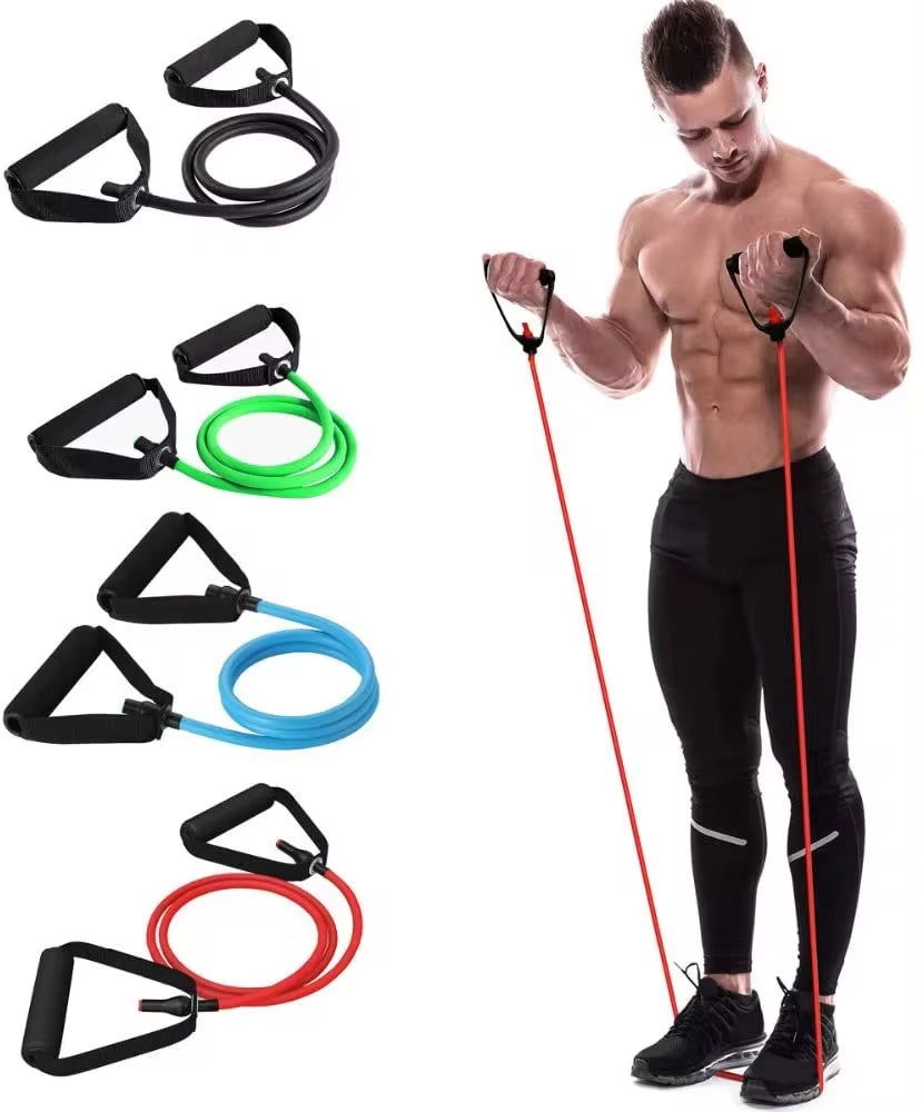 5 Levels Resistance Hot Yoga Pull Rope Bands with handles
