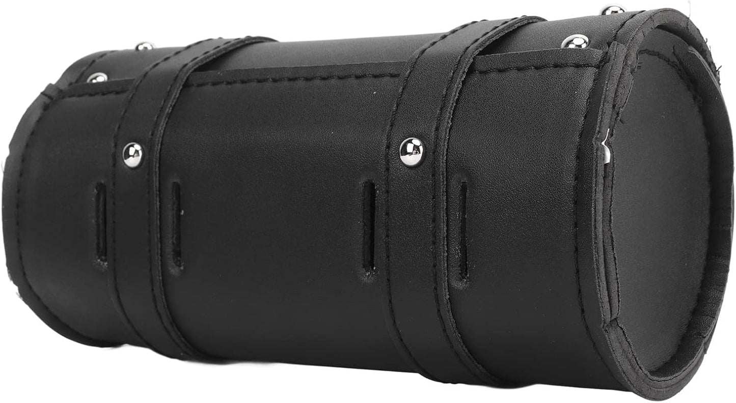 Waterproof and Wear-Resistant Motorcycle Tool Bag - Scratch-Resistant Roll Bag for Motorcycles and Electric Vehicles (Black)