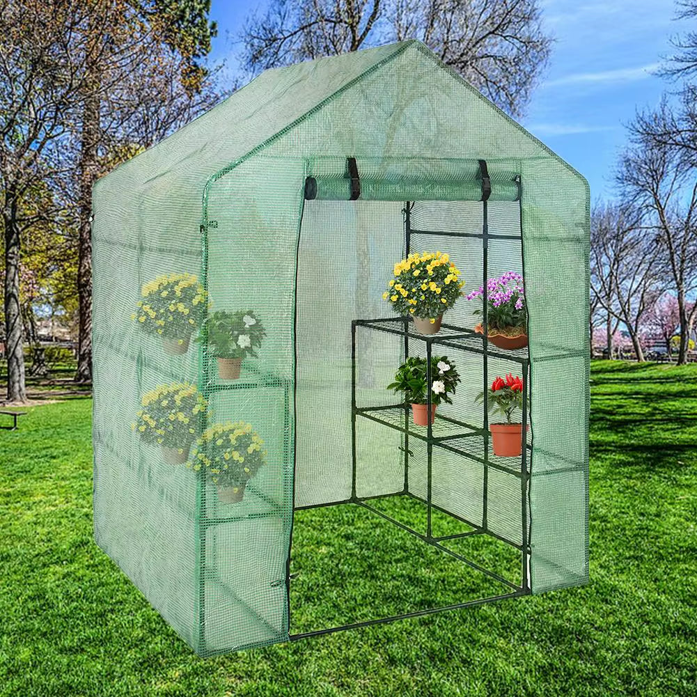 PVC Garden Walk-In Greenhouse Plant Cover without Iron Frame