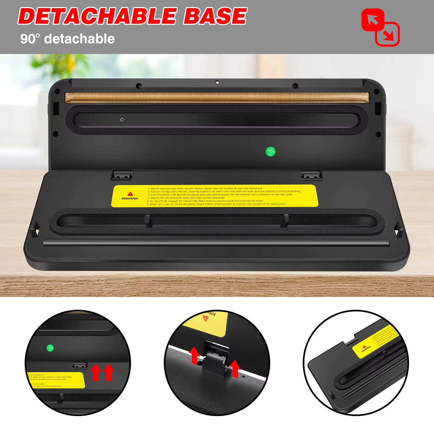 Vacuum Sealer, Food Sealing Machine with Built-In Cutter & Vacuum+10 Vacuum Bags