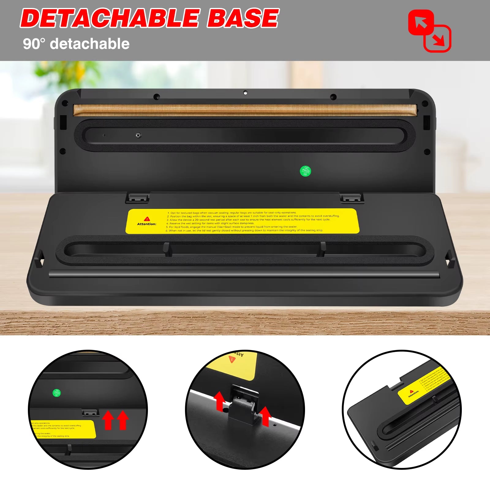 Vacuum Sealer, Food Sealing Machine with Built-In Cutter & Vacuum+10 Vacuum Bags