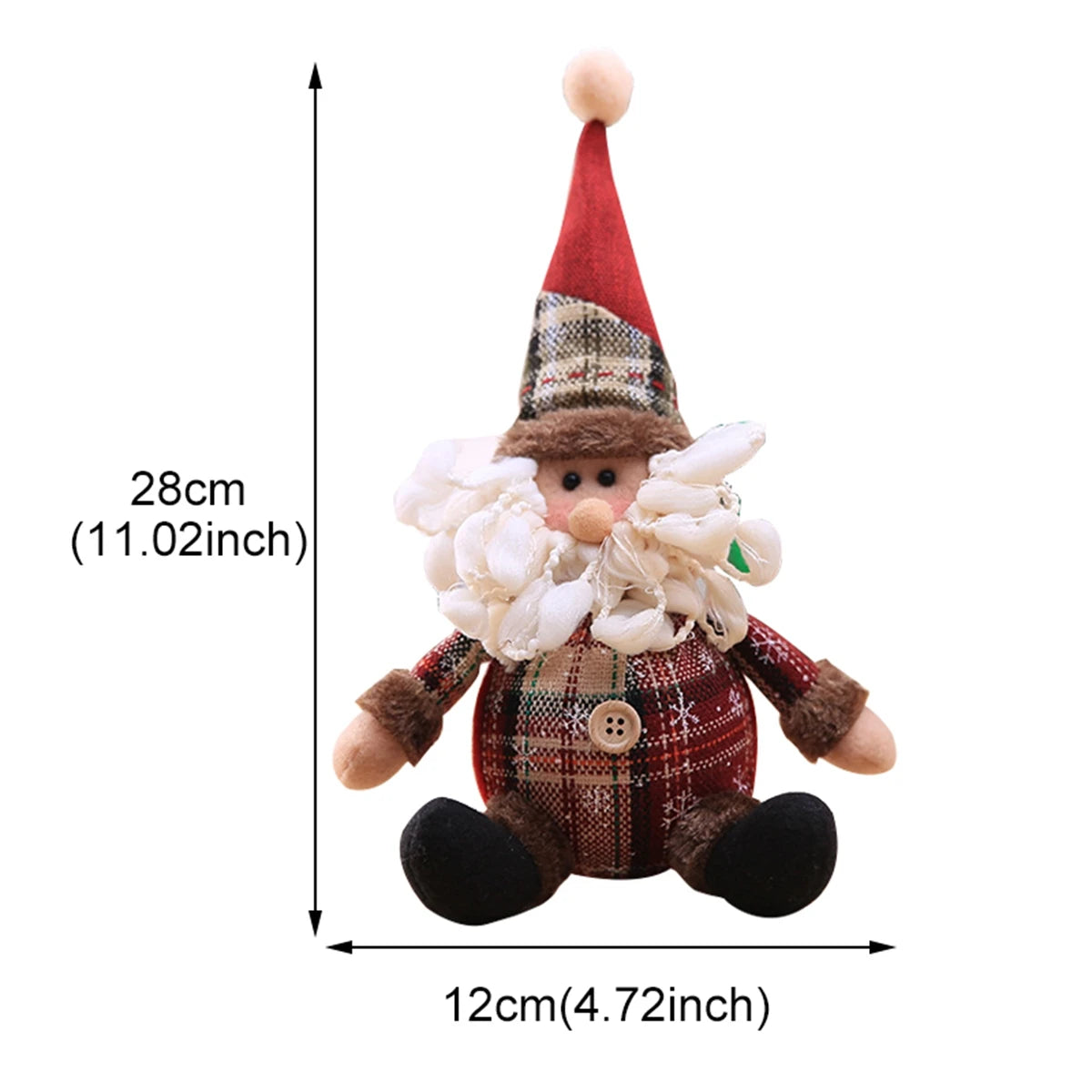 Festive Santa Claus Doll - Charming Christmas Table Decor & Elk Ornament for 2025 Holiday Celebrations - Perfect Navidad Gift for a Joyful New Year 2026!