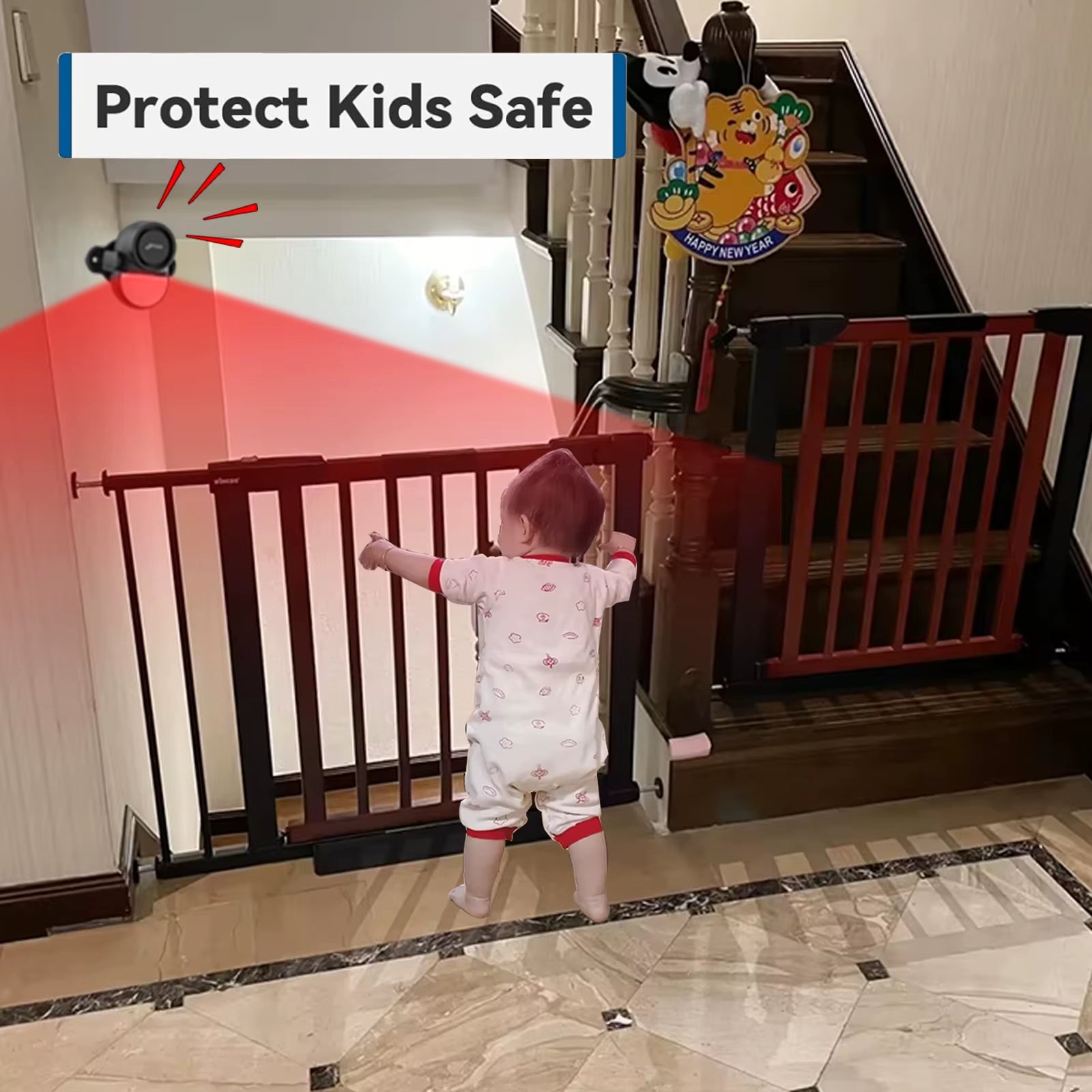 Wireless 433Mhz Infrared Detector Motion Sensor Alarm with Remote Control