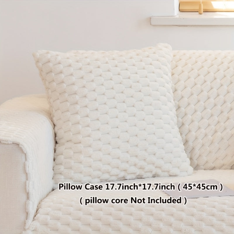 1PC Cozy Winter Plush Sofa Slipcover - Soft, Non-Slip, Water-Resistant Furniture Protector with Elegant Design for Bedroom, Office, Living Room Home Decor - Easy to Clean, Machine Washable, and Durable