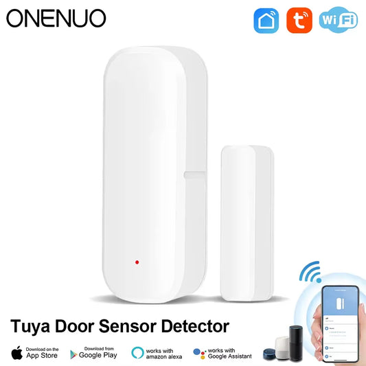 Smart WiFi Door & Window Sensor - Compatible with Alexa & Google Home for Ultimate Home Security