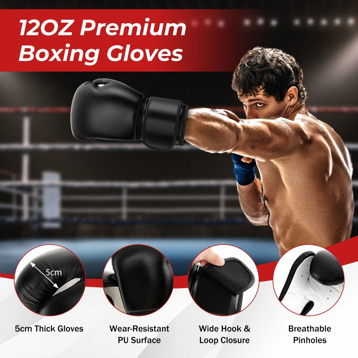 Professional Boxing Bag Set with Gloves and Suction Cup Base