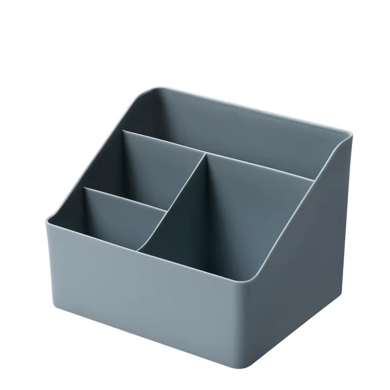 Stylish Desktop Makeup Organizer - Versatile Storage Box for Brushes, Skincare, and Office Essentials