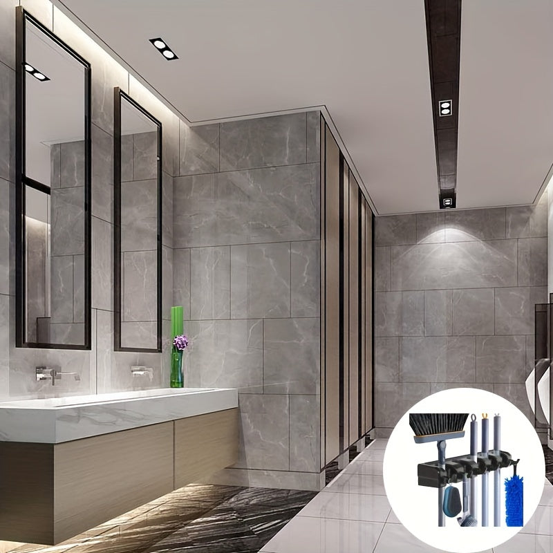 Broom Holder, Wall Mounted Garden Tool Organizer