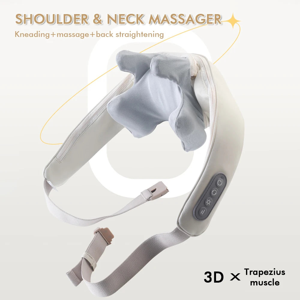 Ultimate Wireless Neck and Back Massager - Relaxing Shawl for Neck and Shoulder Relief