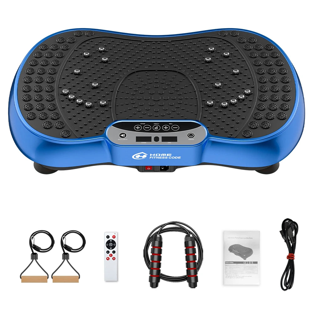 Vibration Plate Fitness Platform Full Body Shaker Exercise Machine for Weight Loss Fat Burning Power Waver Workout for Women Men