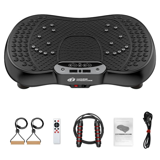 Vibration Plate Fitness Platform Full Body Shaker Exercise Machine for Weight Loss Fat Burning Power Waver Workout for Women Men