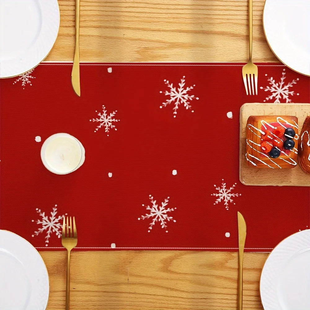 Christmas Reindeer Linen Table Runners