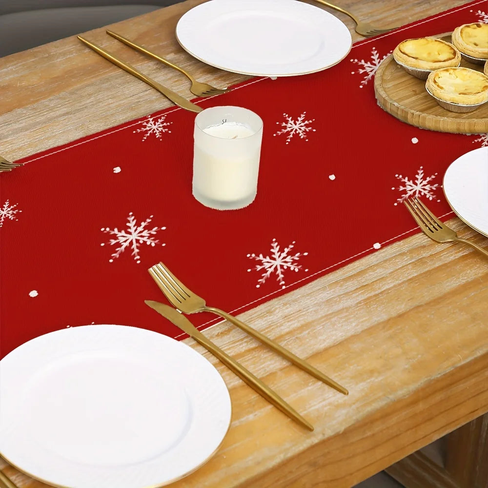 Christmas Reindeer Linen Table Runners