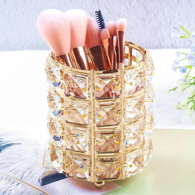 Crystal Makeup Brush Storage