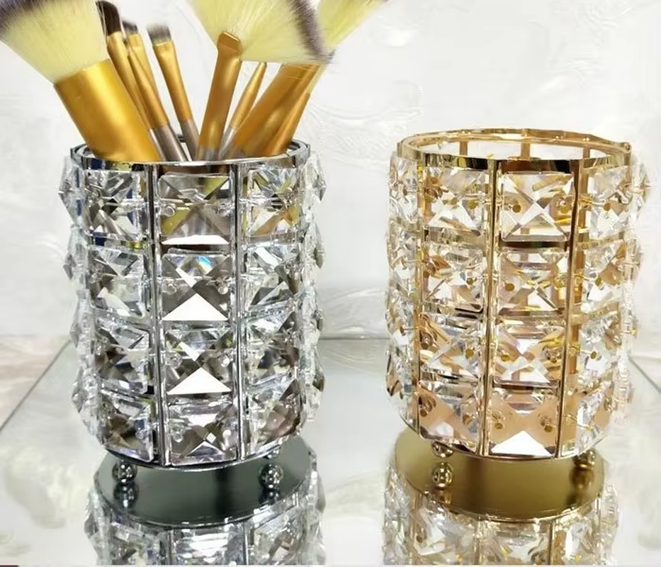 Crystal Makeup Brush Storage