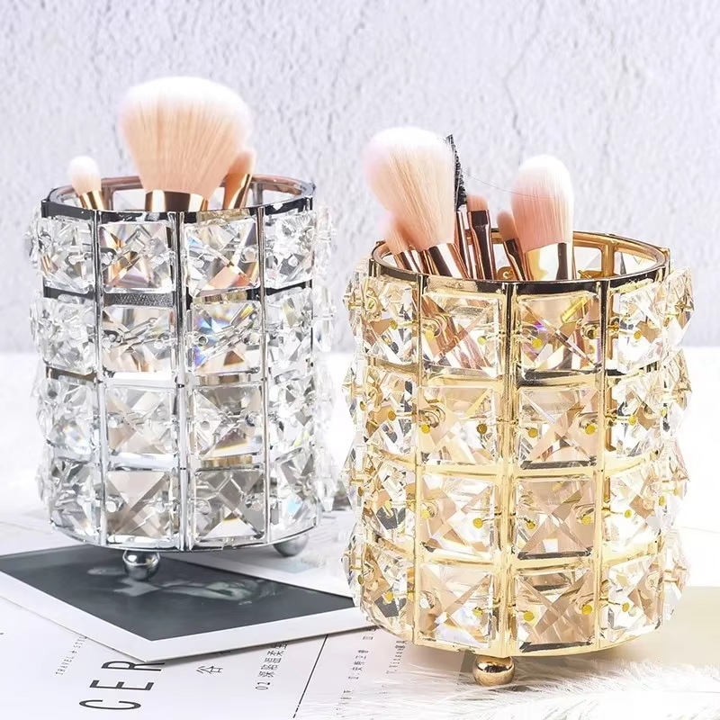 Crystal Makeup Brush Storage